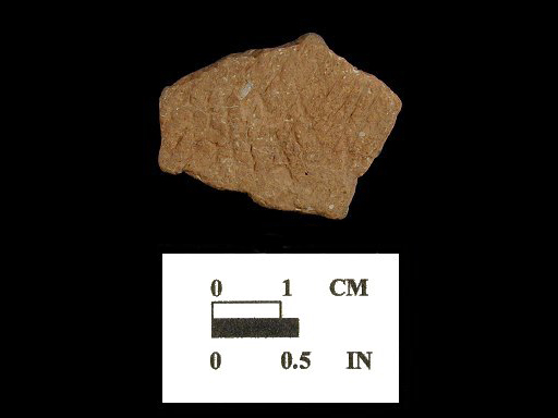 Keyser exterior surface of cord-marked body sherd from Biggs Ford site 18FR14/152.